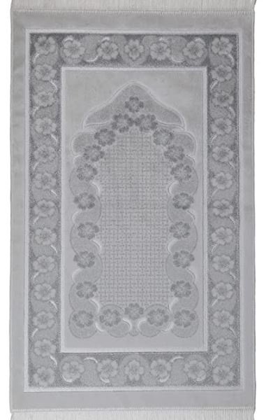 Inmate Prayer Rug Prayer Rug - Gray & White – Garden of Fragrance LLC - Inmate Orders